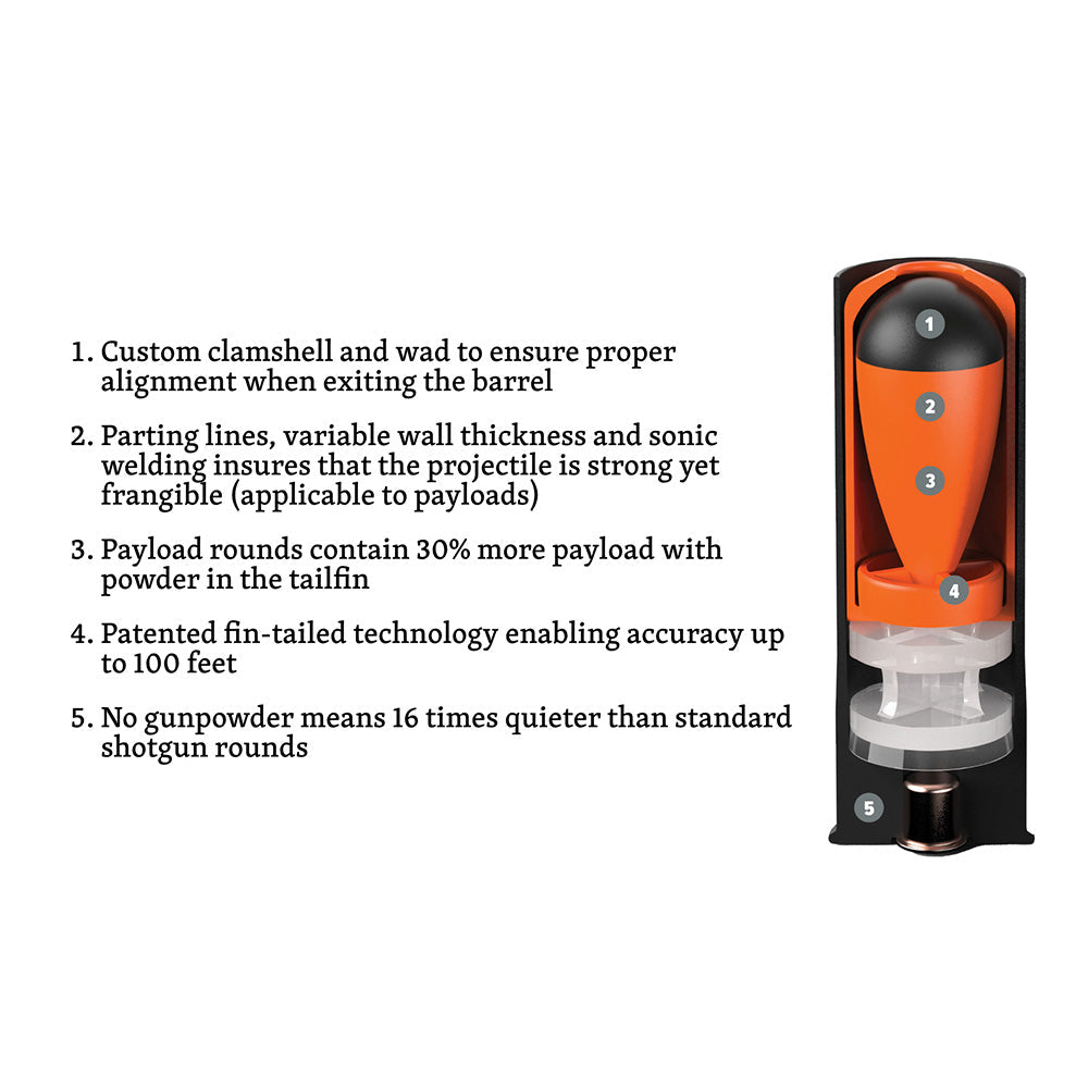 KINETIC Less Lethal 12 Gauge Round - 10ct