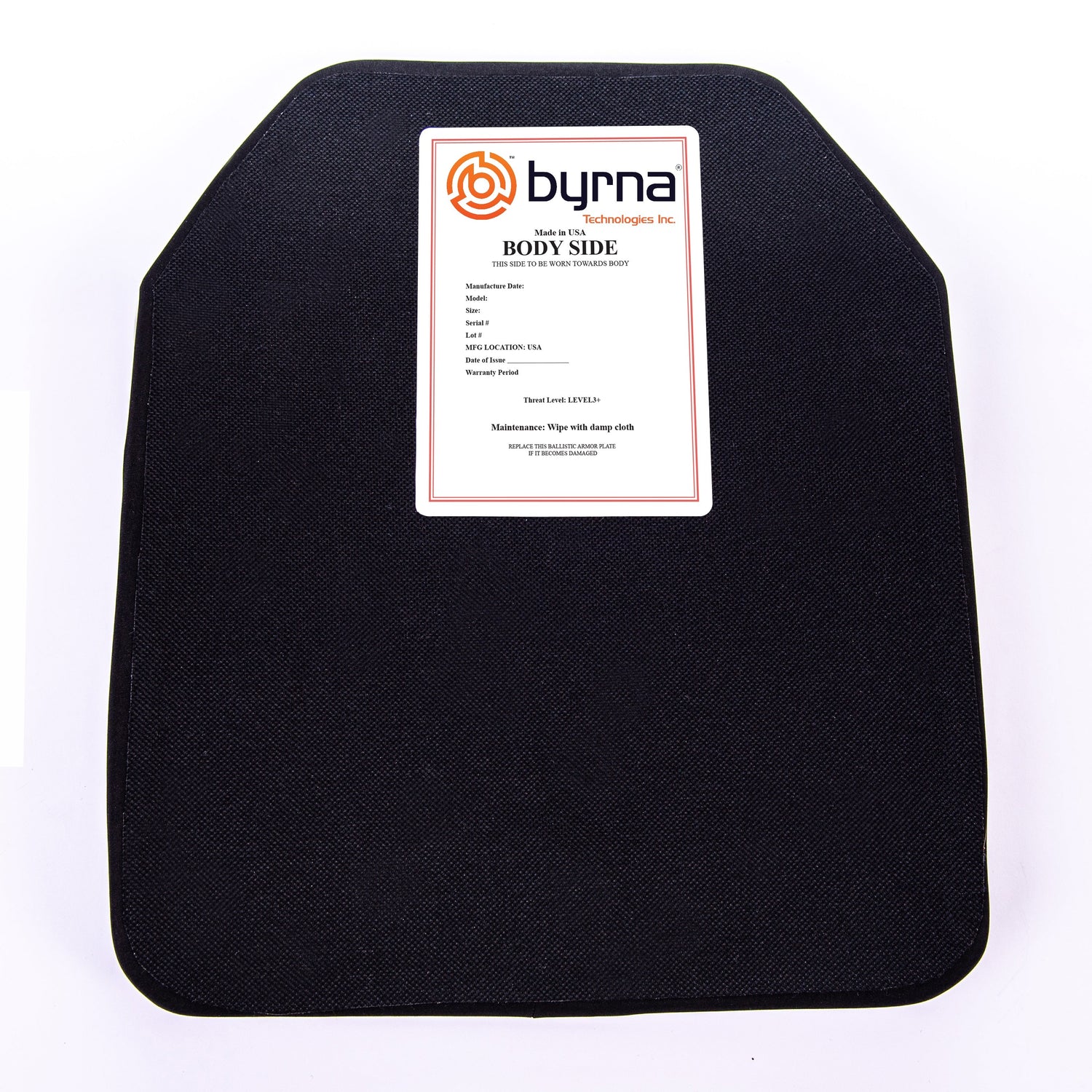 Byrna Level III+ Armor Plate