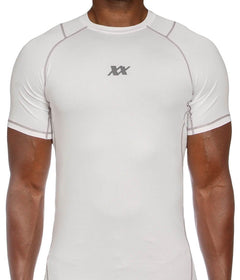 Maxx-Dri Silver Elite T-Shirt - Anti-Bacterial, Anti-Odor, Anti-Rash, UV Protection Apparel 221B Tactical S White/Silver 